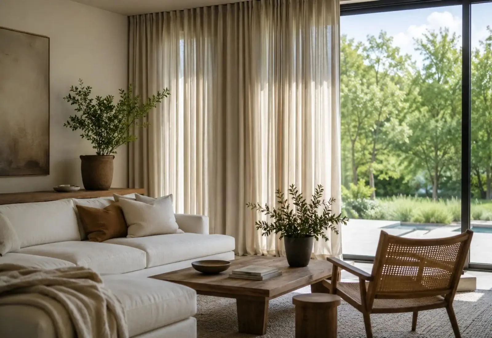 Thermal blackout curtains for temperature control