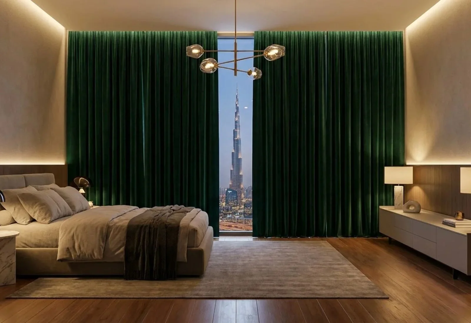 Luxury blackout velvet curtains for living rooms