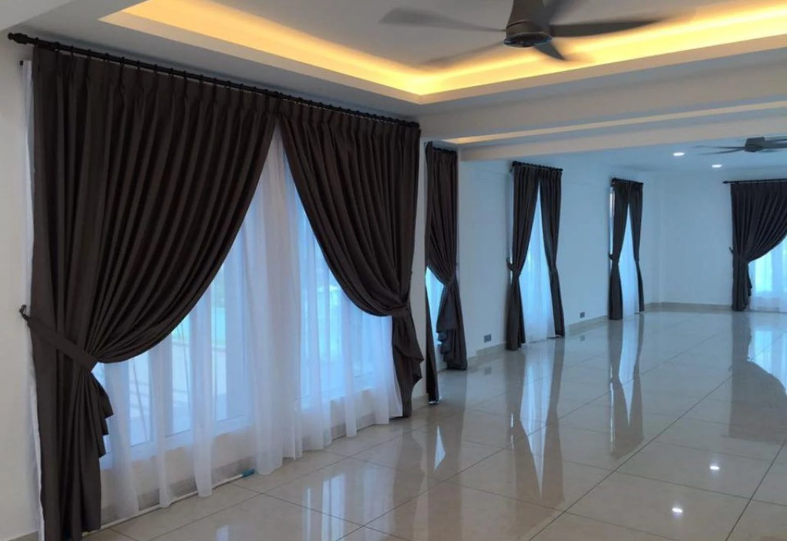 Blackout and sheer curtains for elegant interiors