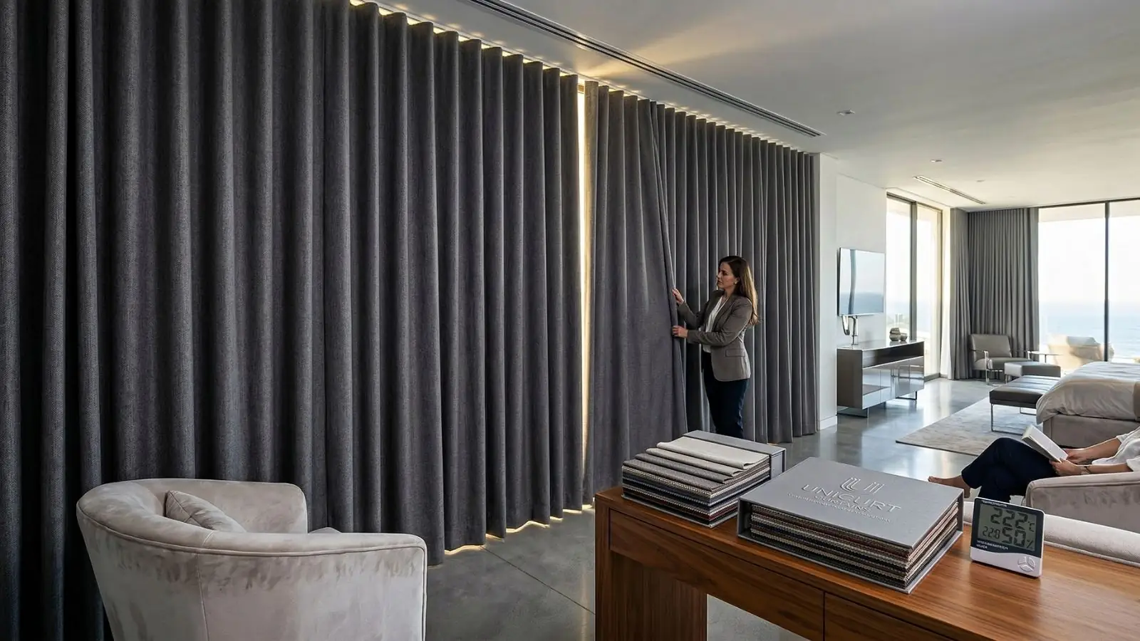 Custom-made blackout curtains Dubai