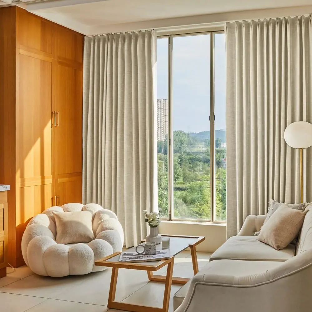 Living room curtain project Dubai
