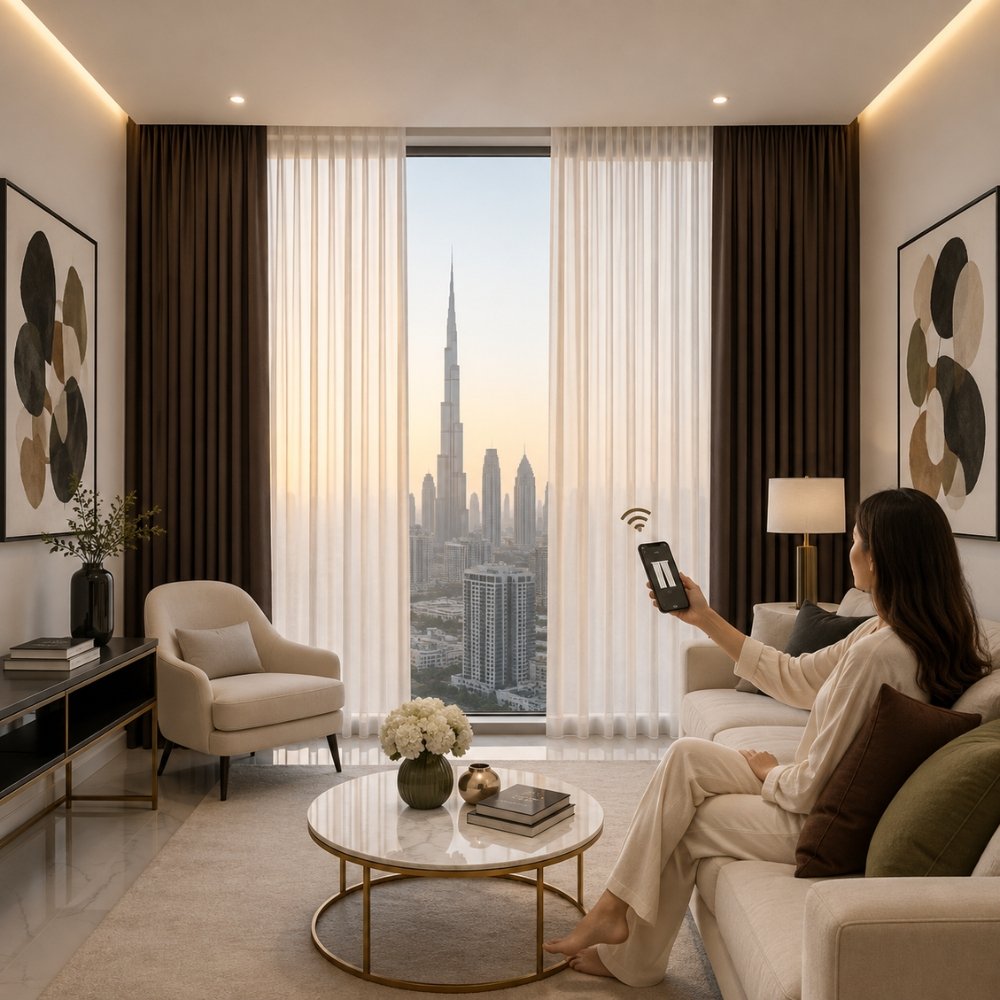 Motorized Curtains Dubai Smart Home