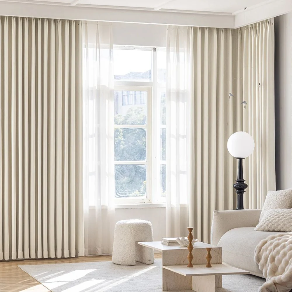 Custom blackout drapes installed in Dubai villa