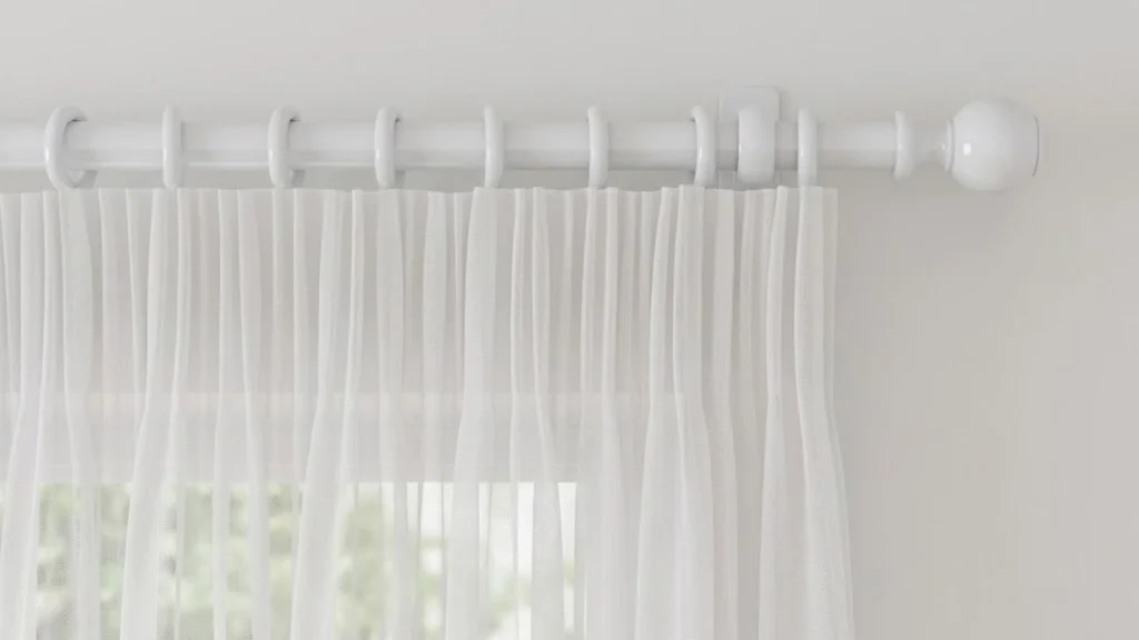 Pencil Pleat sheer curtain Header