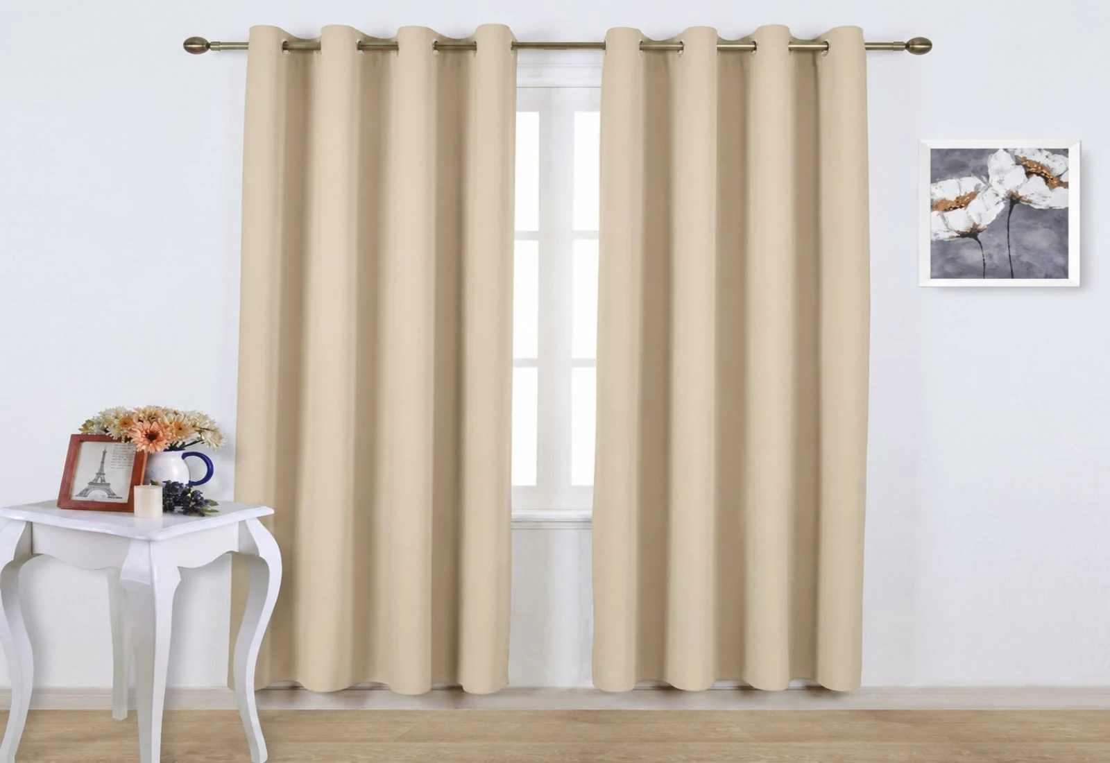 Beige Soundproof Curtain