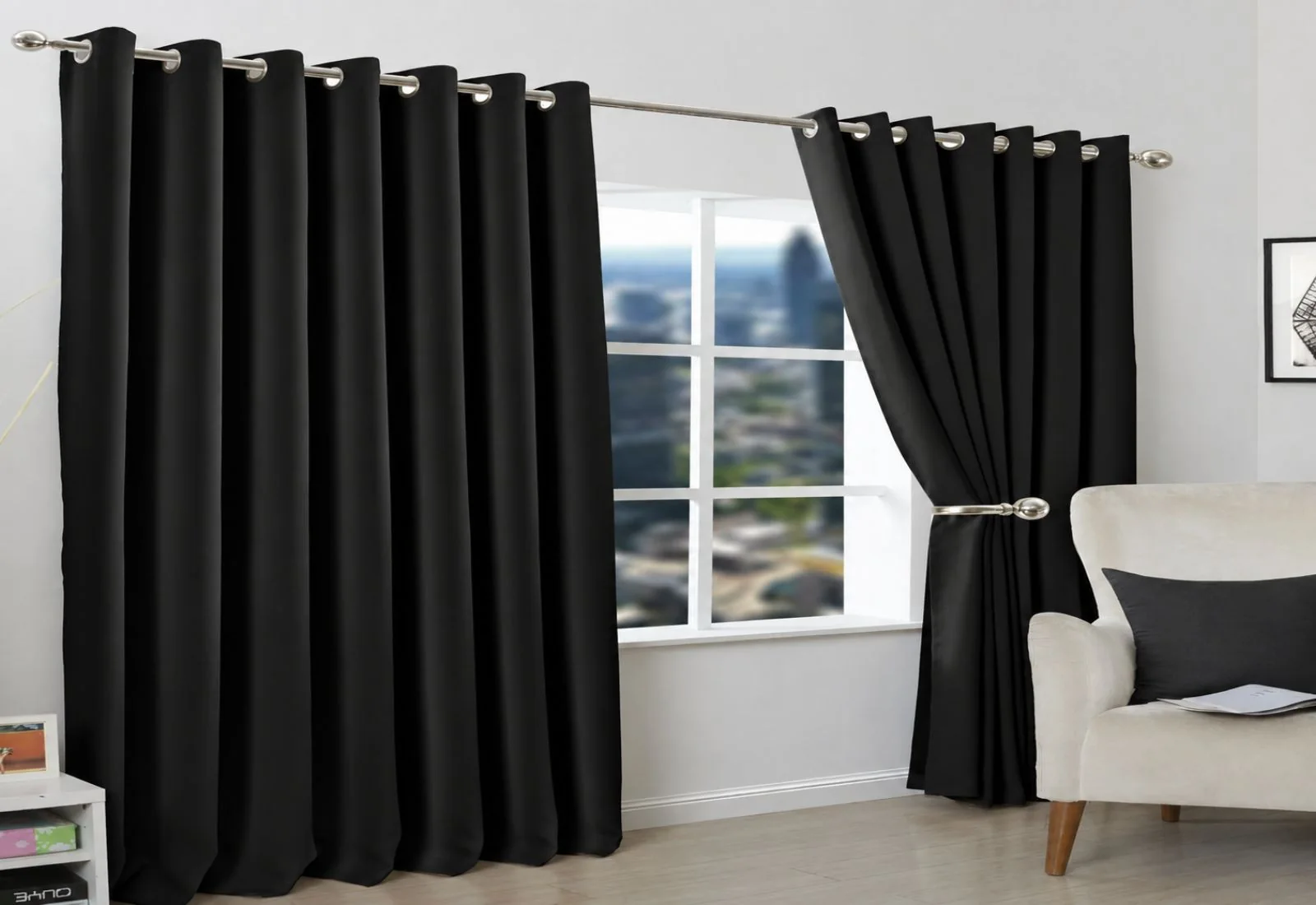 Black Curtain Installation