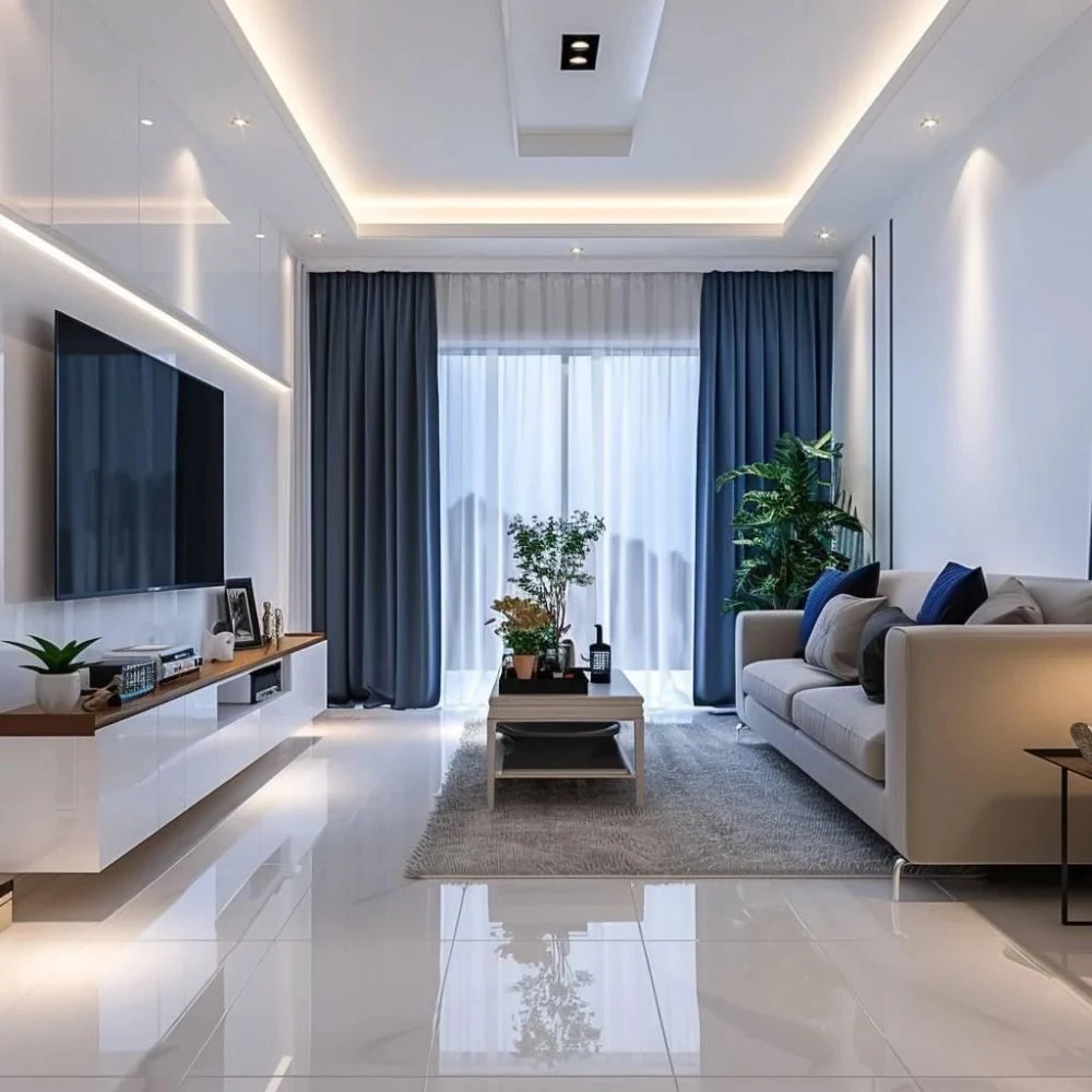 Custom fitted living room curtains project showcase