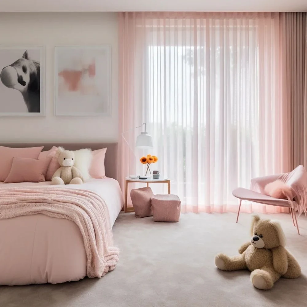 Custom sheer curtains tailored and installed professionally