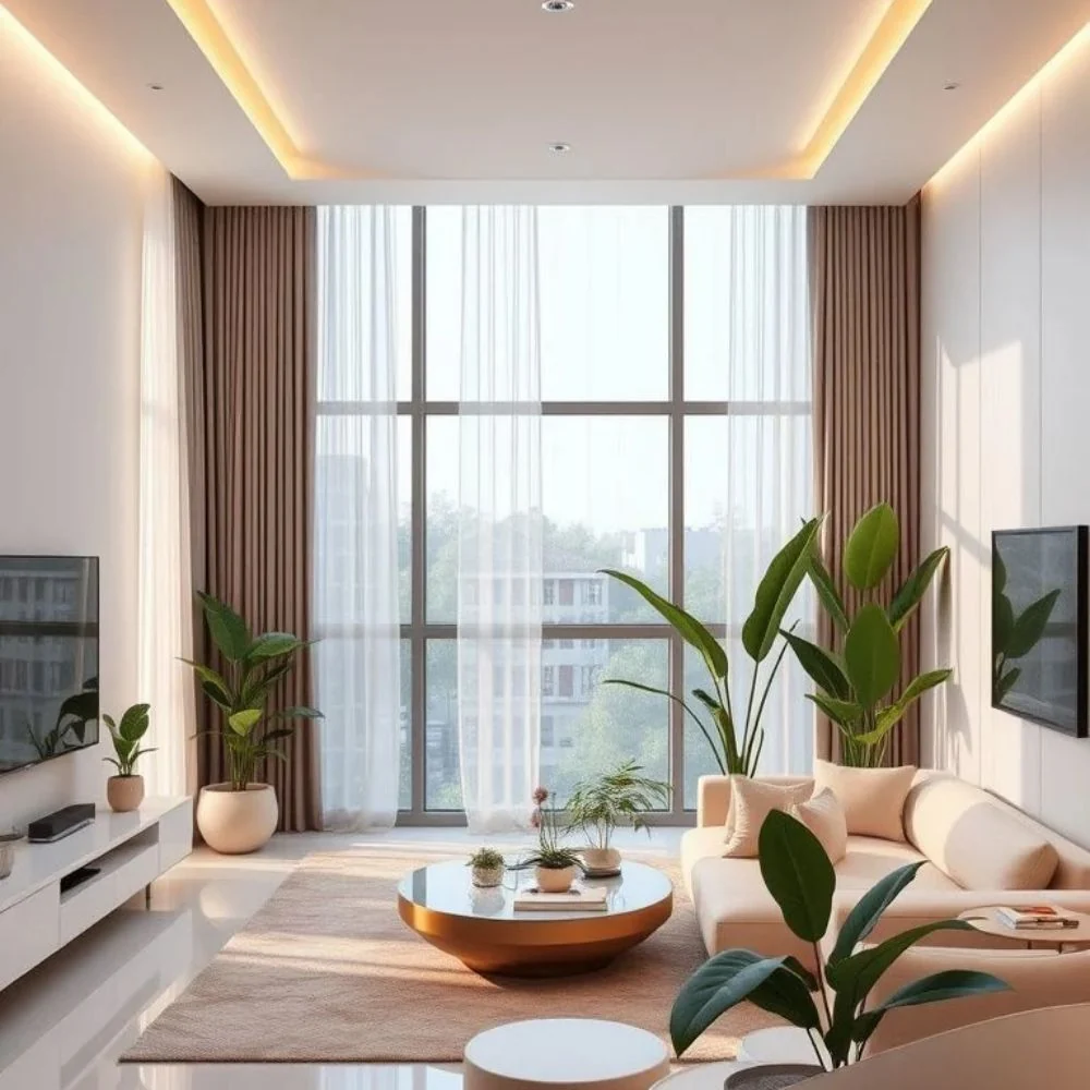 Elegant custom curtain enhancing home interior design