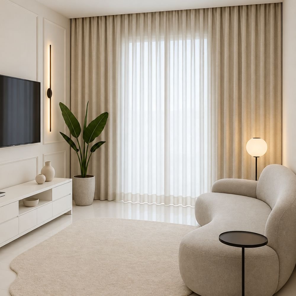 Finished living room curtain project recent showcase
