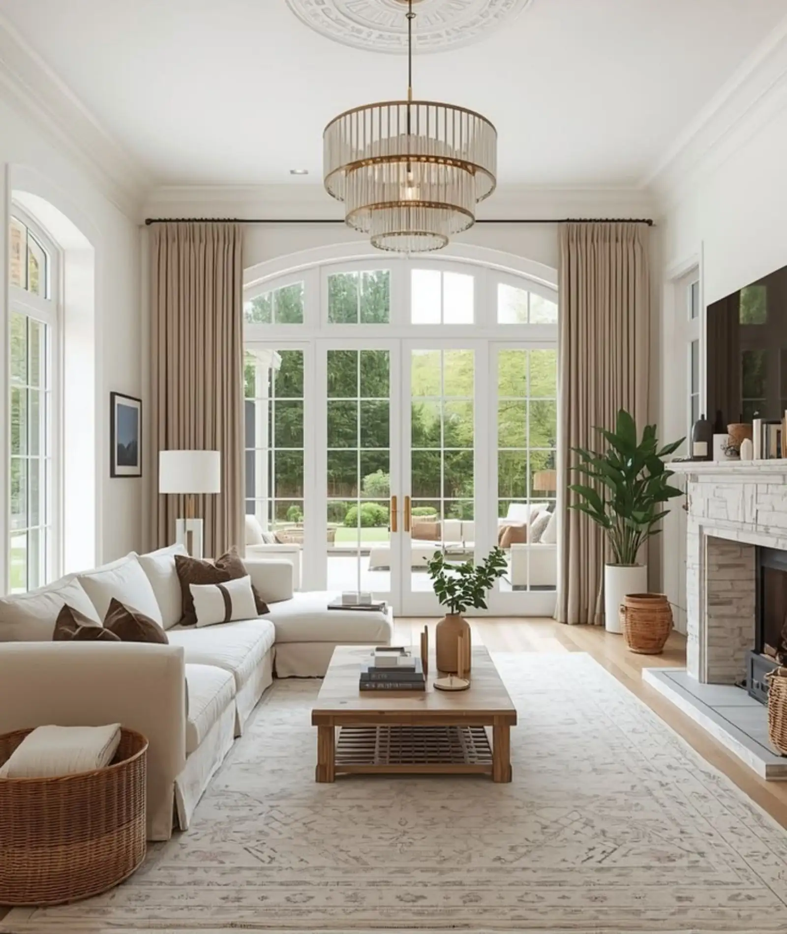 Custom fitted living room curtains quote booking service