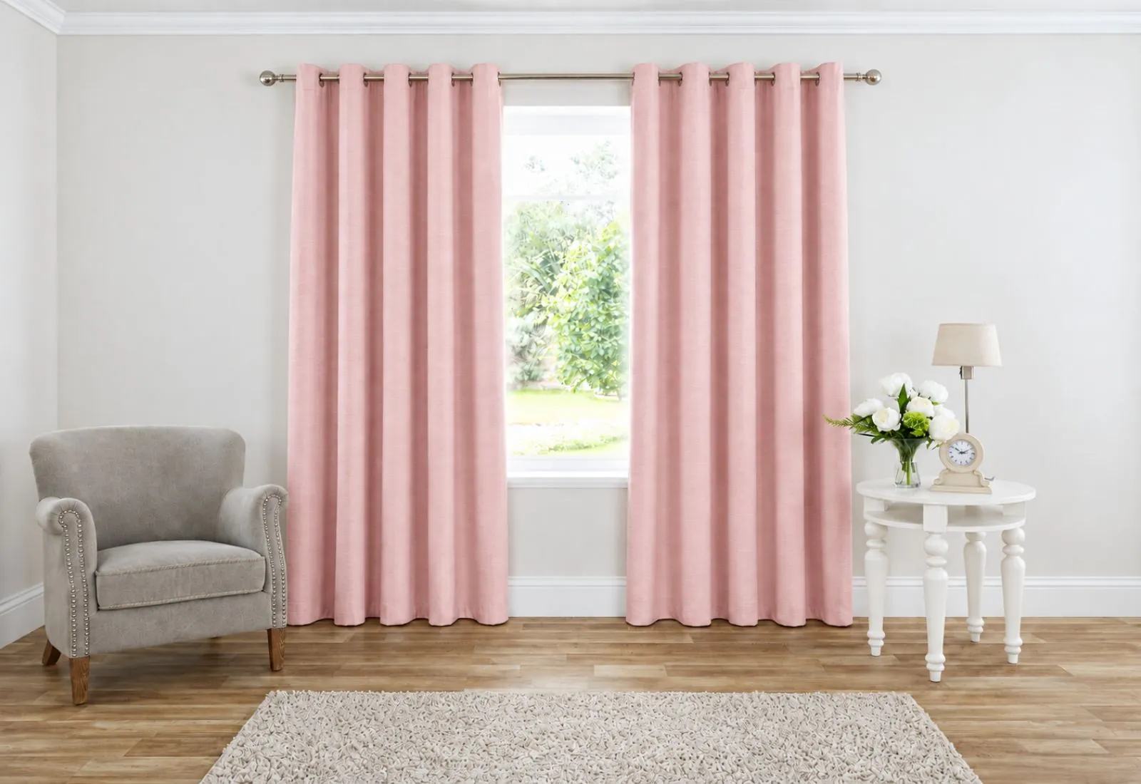 Pink Custom Curtain
