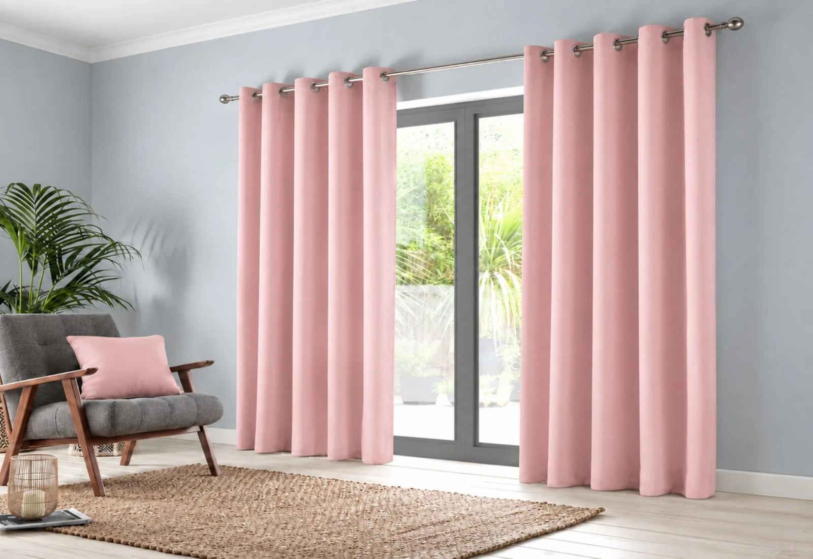 Pink Livingroom Curtain