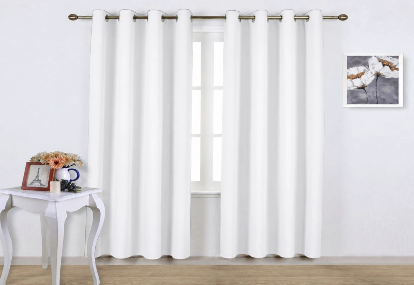 White Soundproof Curtain